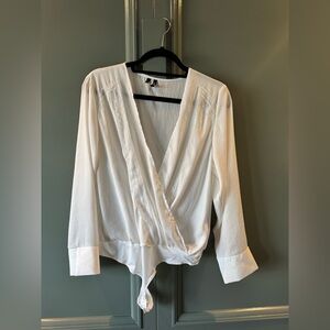 Vero Moda Classic White Wrap Blouse/Bodysuit